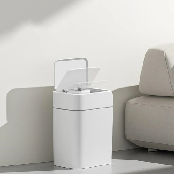 12 Litre Sensörlü Çöp Kovası Ofis Mutfak Banyo Çöp Kovası - Resim 3