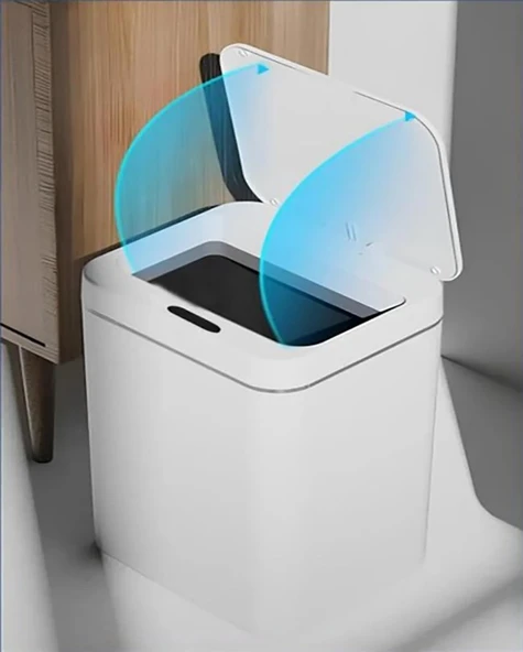 12 Litre Sensörlü Çöp Kovası Ofis Mutfak Banyo Çöp Kovası - Resim 6
