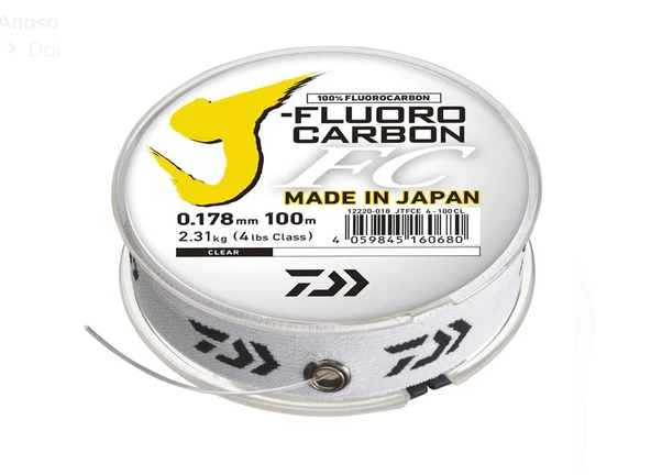 Daiwa J Fluorocarbon Leader Misina 0,50 MM 50 MT ürün görseli 1