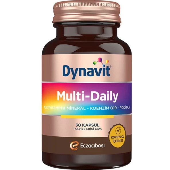 Dynavit Multi-Daily 30 Kapsül Multivitamin Mineral Koenzim ürün görseli 1
