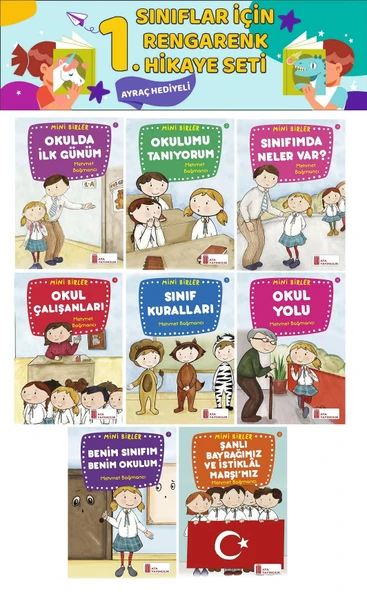 1.Sınıf Okuma Alışkanlığı Kazandıran Eğlenceli 8 li Hikaye Seti  (16 sayfa) ürün görseli 1