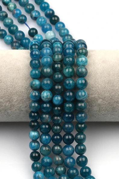 Apatit (A Kalite) Doğal Taş Dizi 8 mm Küre Kesim ürün görseli 1