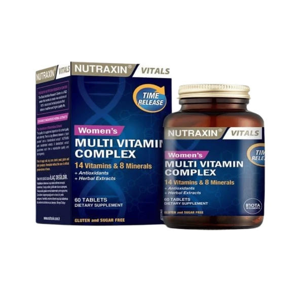 Nutraxin Womens Multivitamin Complex 60 Tablet ürün görseli 1