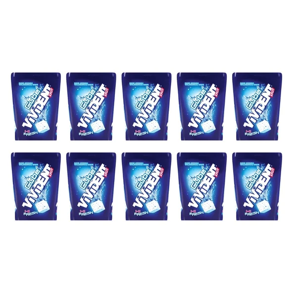 Vivident XYLIT Cube Nane Aromalı Tatlandırıcılı Sakız 86 g x 10 Adet ürün görseli 1