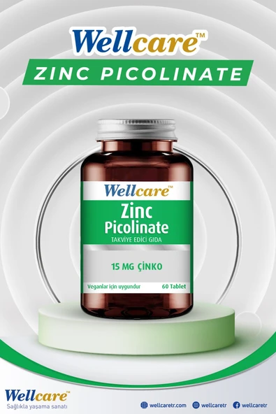 Wellcare Çinko Pikolinat 15mg 60 Tablet - Resim 3