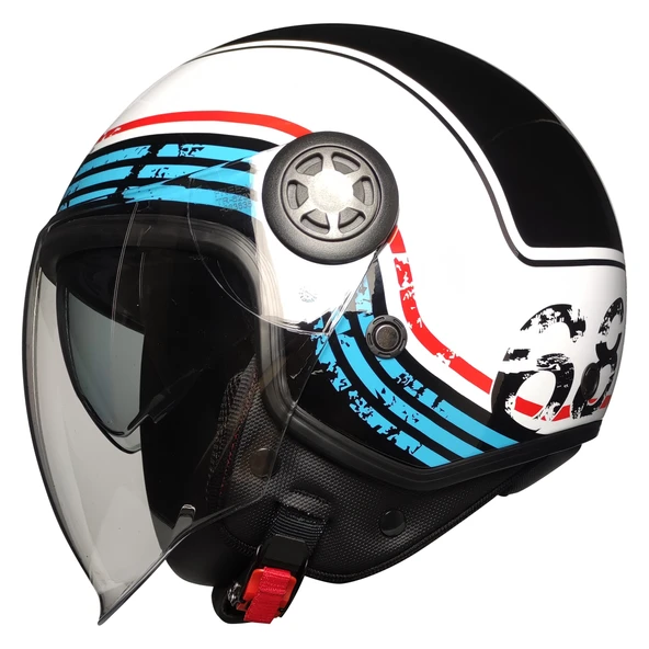 FR-612 Retro Açık Güneş Vizörlü Motosiklet Kaskı ürün görseli 1