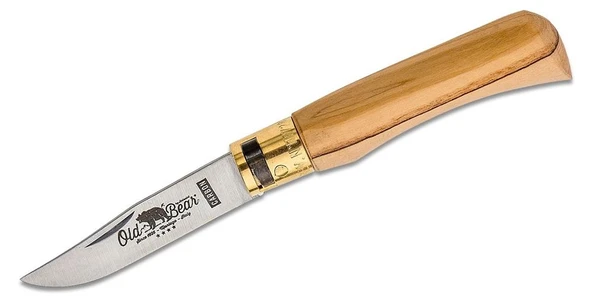 Antonini Old Bear Classical Carbon Olive 17cm (S) Çakı - Resim 2