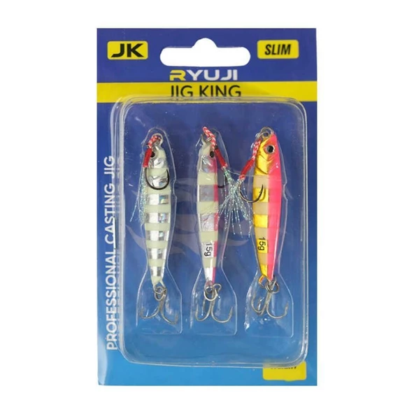 Ryuji Jig King Zebra Mix Jig Yem (3 Adet) - Resim 2