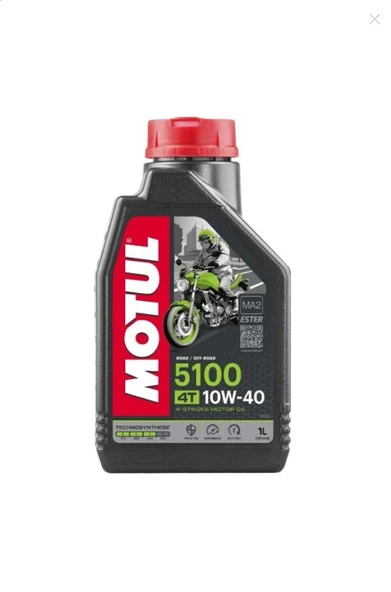 Motul 5100 10w40 1 Lt. 4 Zamanlı Motosiklet Yağı Made In France ürün görseli 1