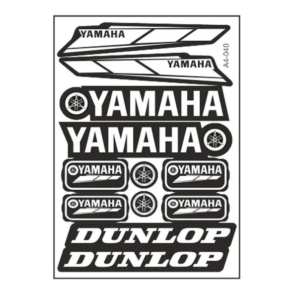 A4 Sticker 040 Tek Paket Çoklu Sticker ürün görseli 1