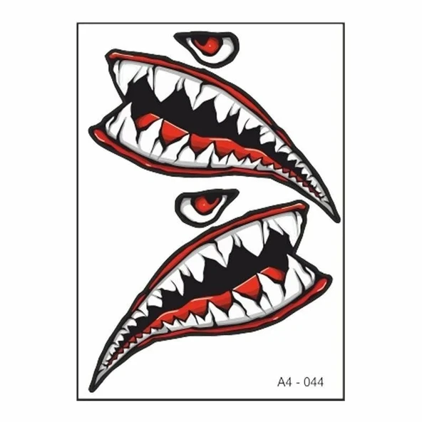 A4 Sticker 044 Tek Paket Çoklu Sticker ürün görseli 1