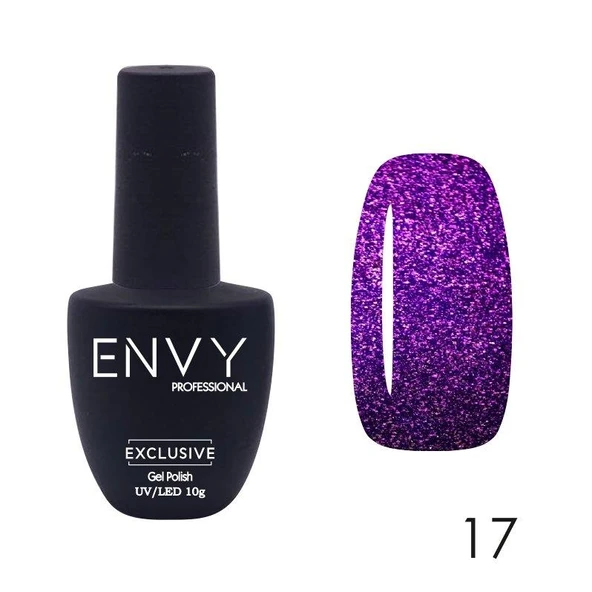 Envy Kalıcı Oje Exclusive Seri Simli Koyu Mor No:017 ürün görseli 1