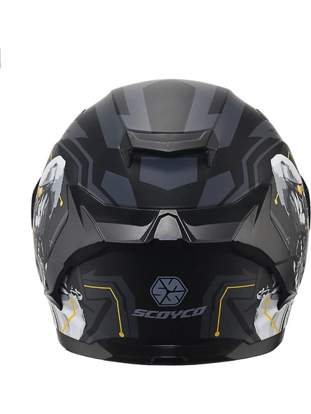Scoyco 871 Cyber Full Face Kask - Resim 5