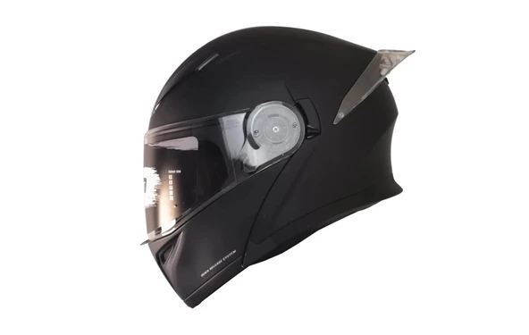 Free-M 965 Mat Siyah Çene Açılır Kask ürün görseli 1