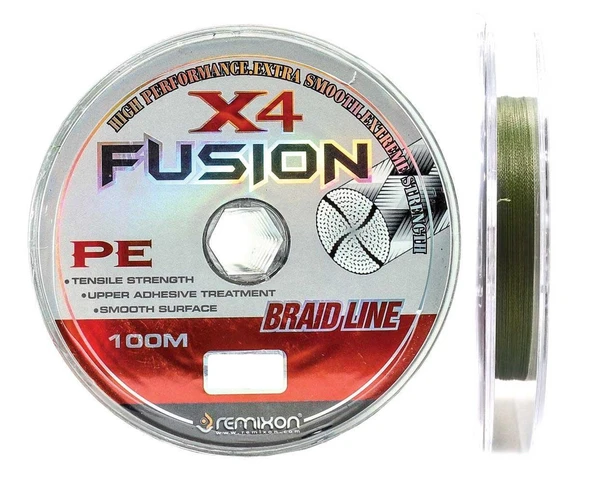 Remixon Fusion X4 İp Olta Misinası 100Mt ürün görseli 1