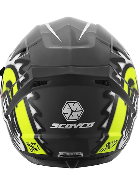 Scoyco 869 Shark Full Face Kask - Resim 5