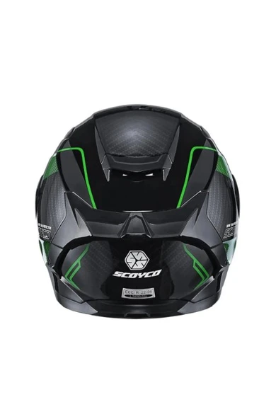 Scoyco 871 Ghost Full Face Kask - Resim 4