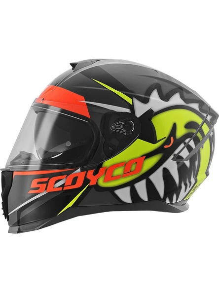 Scoyco 869 Shark Full Face Kask ürün görseli 1