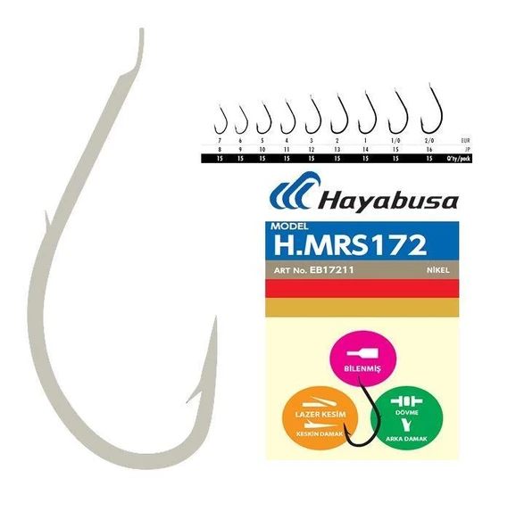 Hayabusa HMRS172 Hooks Nickel Olta İğnesi - Resim 2