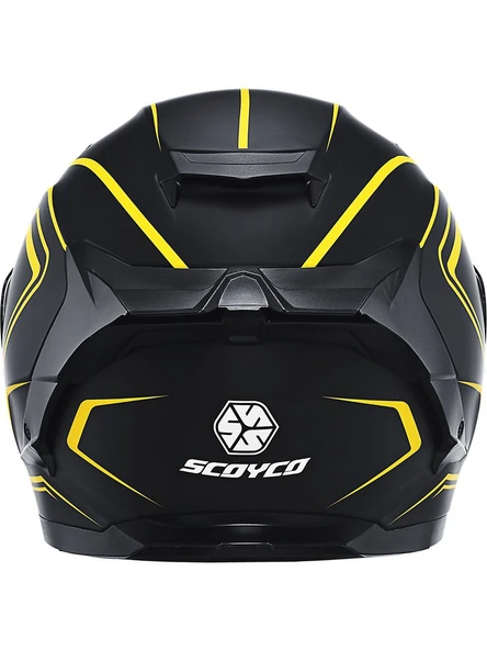 Scoyco 871 Flash Full Face Kask - Resim 4