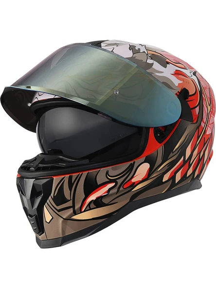 Scoyco 869 Wild Full Face Kask - Resim 3