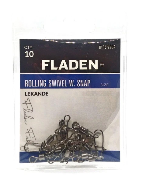 Fladen Lekande Rolling Swivel W.Snap Klipsli Fırdöndü ürün görseli 1