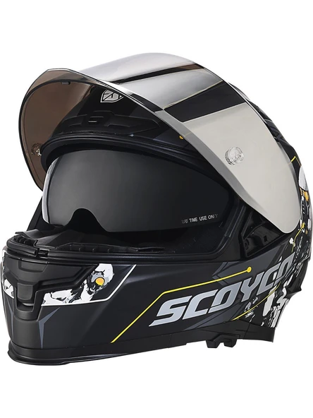 Scoyco 871 Cyber Full Face Kask - Resim 3