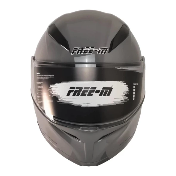 Free-M 965 Nardo Gri Çene Açılır Kask - Resim 2