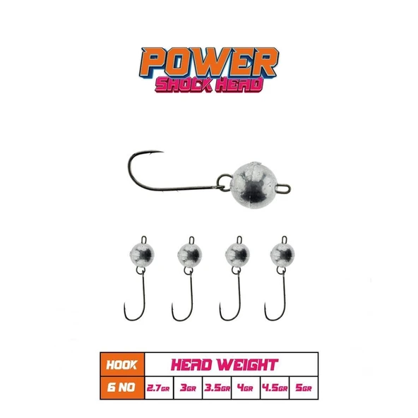 Fujin Power Shockhead #6 Hareketli Jighead ürün görseli 1