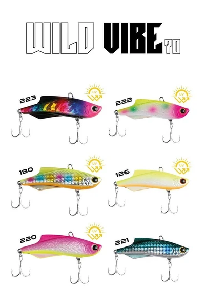 Fujin Wild Vibe 70mm 20gr Sinking Vibrasyon Jig Yem ürün görseli 1