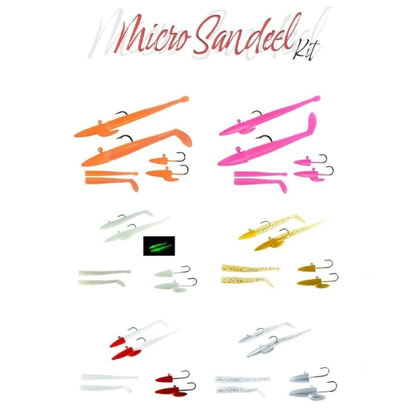 Fujin Micro Sandeel Kit 1+1.5+5 Silikon Yem ürün görseli 1