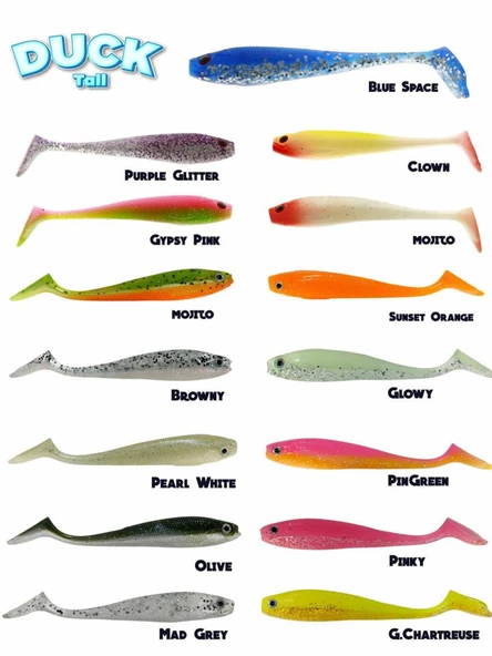 Fujin Duck Tail 9 cm Silikon Balık - Resim 4