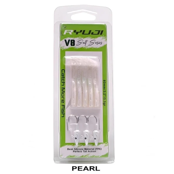 Ryuji V8 8cm 5.5gr Silikon Yem - Resim 3
