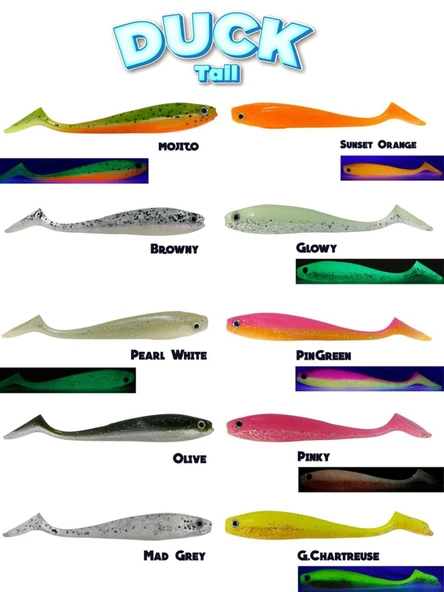 Fujin Duck Tail 9 cm Silikon Balık ürün görseli 1