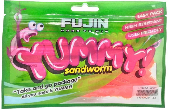 Fujin Yummy Sandworm 7Cm Silikon Yem - Resim 4
