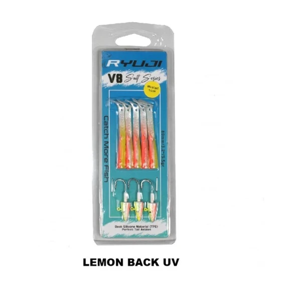 Ryuji V8 8cm 5.5gr Silikon Yem - Resim 5