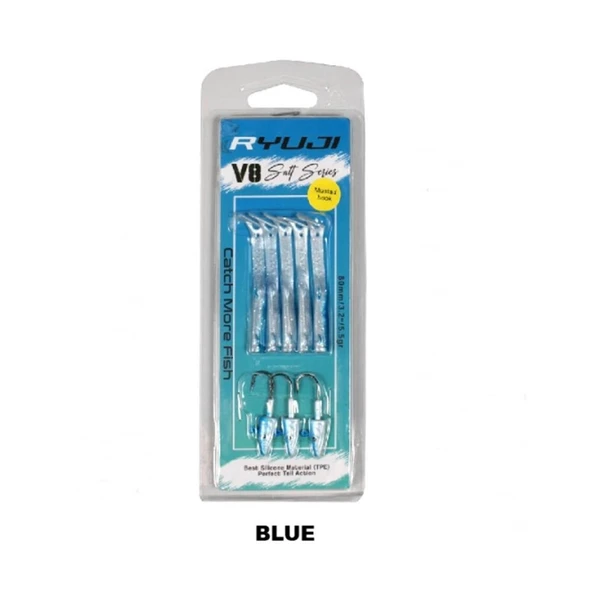 Ryuji V8 8cm 5.5gr Silikon Yem - Resim 4