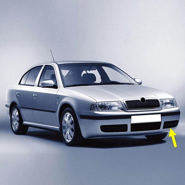 Skoda Octavia A4 2001-2009 Ön Tampon Sol Kapak Izgarası 1U0807367B ürün görseli 1
