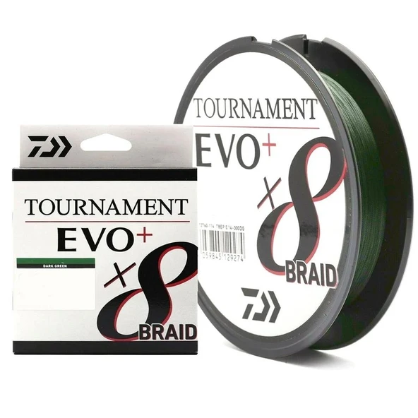 Daiwa Tournament EVO+ 8B Dark Green İp Misina 270 mt  Dark Green 0,16 mm ürün görseli 1
