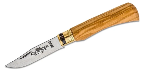Antonini Old Bear Classical Carbon Olive 19cm (M) Çakı - Resim 2