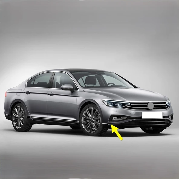 VW Passat B8.5 2020-2023 Ön Tampon Orta Izgara Sağ Çıtası 3G0854322A ürün görseli 1