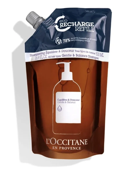 L'occitane Dengeleyici Şampuan Eko-Yedek 500 ml ürün görseli 1