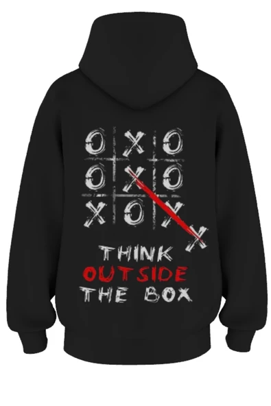 Oversize 'o,x,o' Baskılı Kapşonlu Hoodie Sweatshirt ürün görseli 1