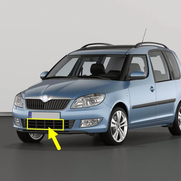 Skoda Roomster 2011-2015 Ön Tampon Izgara Orta Parçası 5J0853677A ürün görseli 1