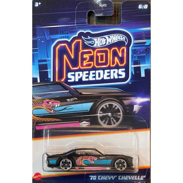Hot Wheels Neon Yarışçılar HLH72 - 70 CHEVY CHEVELLE  JBY97 ürün görseli 1
