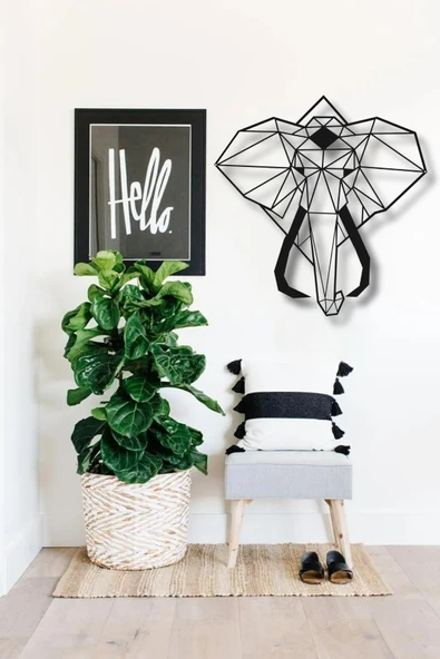 FİL ELEPHANT METAL DUVAR DEKORU - Resim 4