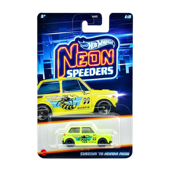 Hot Wheels Neon Yarışçılar HLH72 - CUSTOM 70 HONDA N600 JBY92 ürün görseli 1