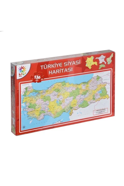 Utku Oyuncak Lcsh002 Laço, Siyasi Harita 136 Parça ürün görseli 1