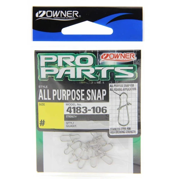 Owner Pro Parts All Purpose Snap ( Kaşık Maket Balık klipsi ) ürün görseli 1