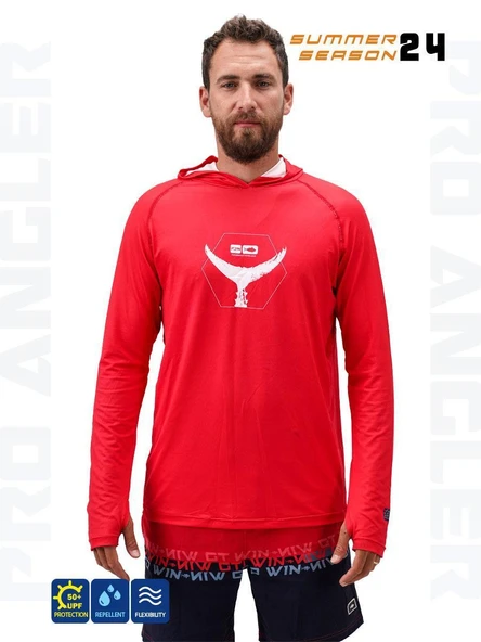 Fujin Pro Angler S24 Hooded Garnet ürün görseli 1